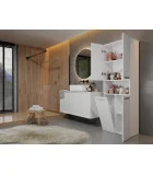 Bathroom cabinet NEL DK 1K, white matte order